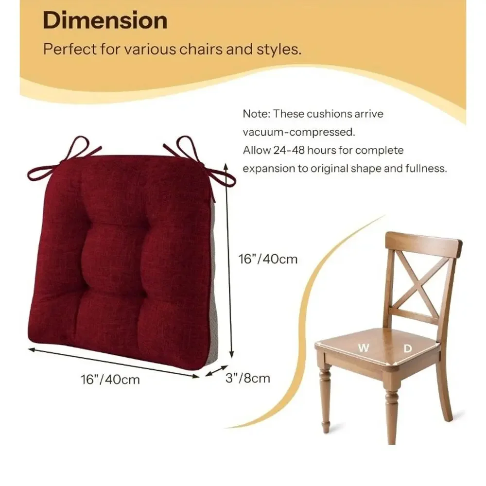 4 Pack Chair Cushionss 16